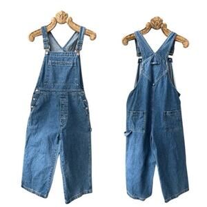 Vintage Y2K Gap Denim Overalls Wide Leg Crop M